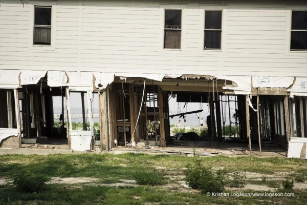 Broken home after hurricane Catarina in Bay Saint Louis, Louisiana
